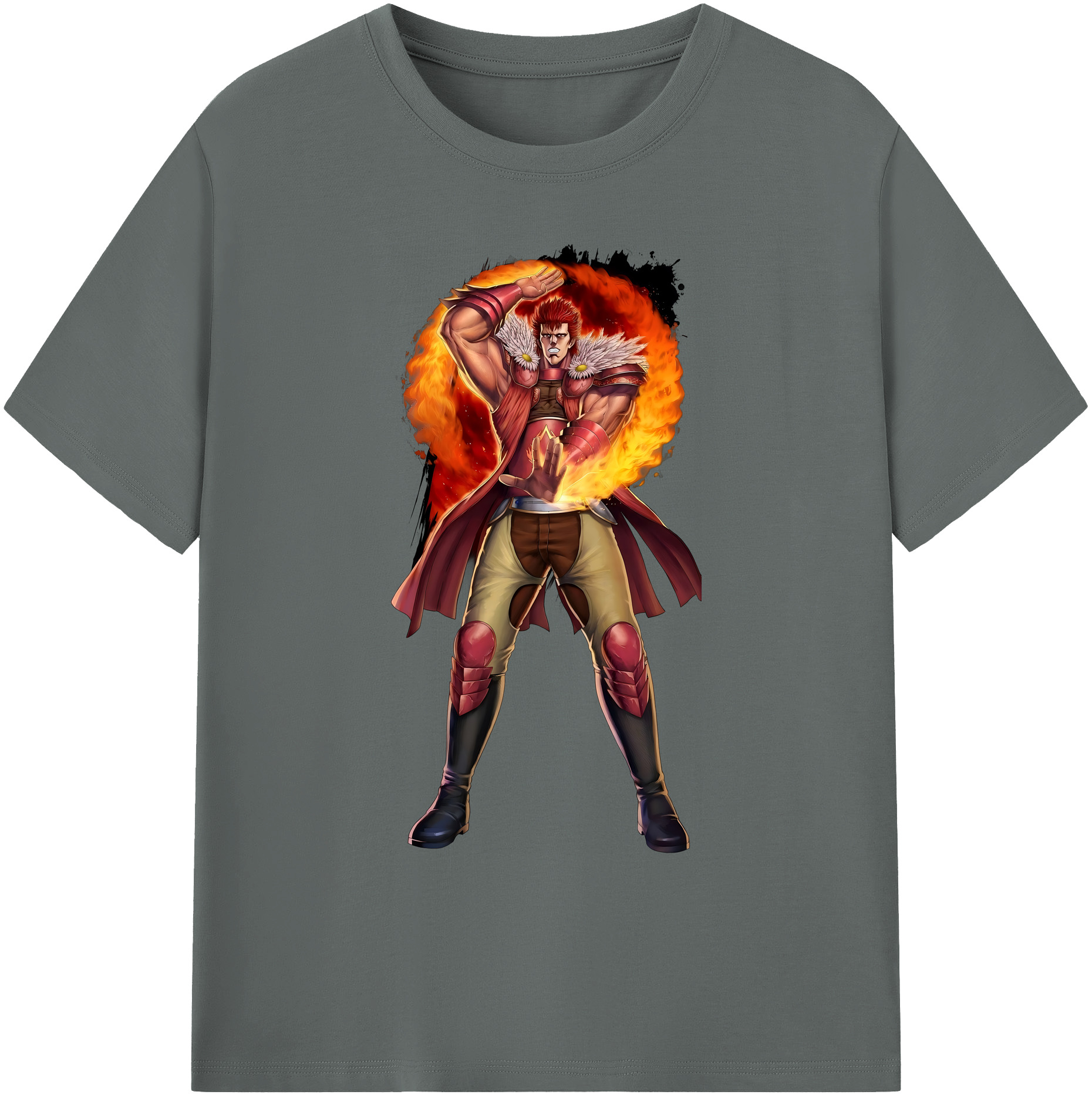 （画像用） 北斗の拳 Fist of the North Star 綿100％ メンズ半袖Tシャツ｜肌触りやわらか＆通気性